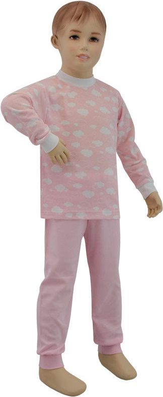 ESITO Dívčí pyžamo růžový obláček vel. 80 - 92, Barva obláček růžová, Velikost 92 - obrázek 1