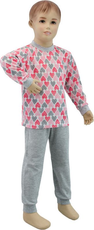 ESITO Dívčí pyžamo Velká srdce vel. 116 - 122, Velikost 122 - obrázek 1