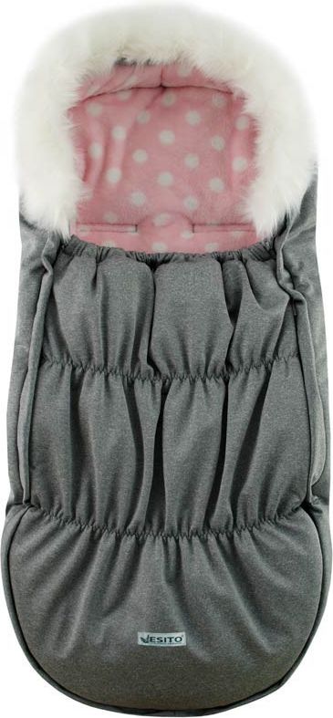 ESITO Fusak MUMIO Magna softshell , Barva puntík růžová, Velikost 86 x 49 cm - obrázek 1