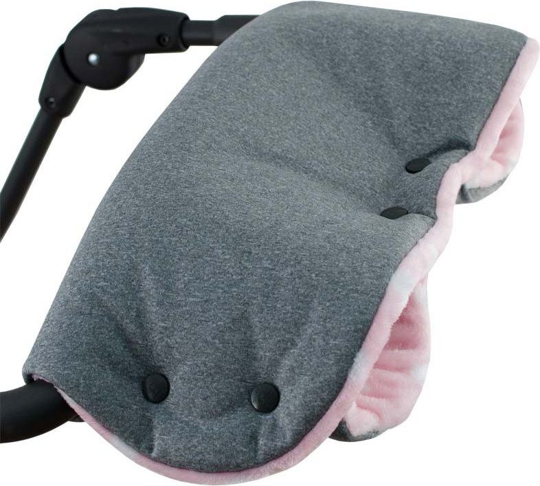 ESITO Rukávník na kočárek Magna softshell, Barva puntík růžová, Velikost 45 x 53 cm - obrázek 1