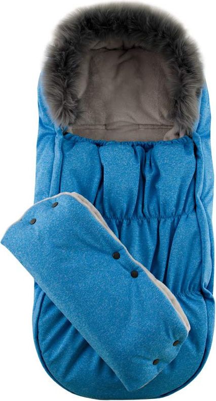 ESITO Rukávník na kočárek Magna softshell, Barva melír tyrkysový, Velikost 45 x 53 cm - obrázek 2