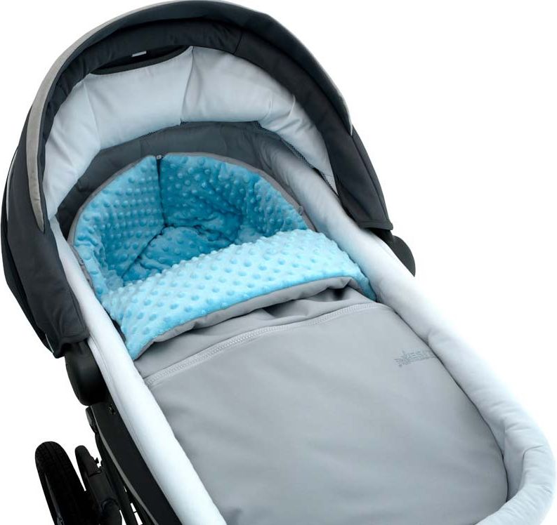 ESITO Fusak Soft DUO Minky, Barva šedá / lososová, Velikost 110 x 49 cm - obrázek 2