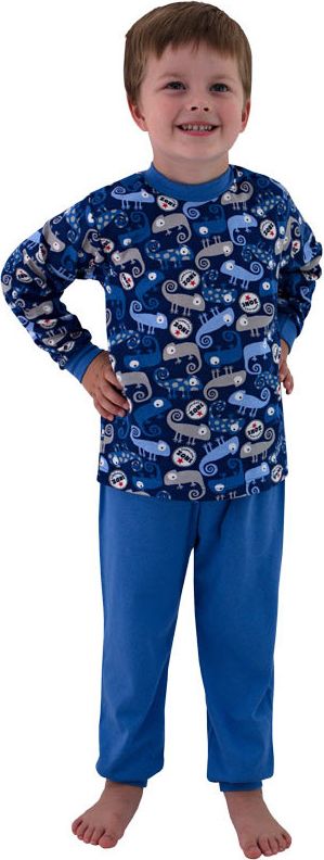 ESITO Chlapecké pyžamo Chameleon vel. 116 - 122, Barva tmavě modrá, Velikost 122 - obrázek 1