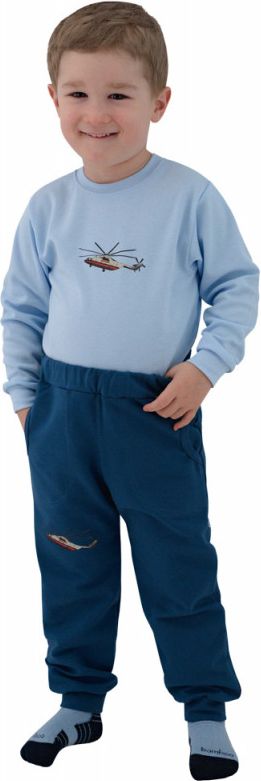 ESITO Dětské tepláky Vrtulník vel. 86 a 92, Barva modrá, Velikost 86 - obrázek 4