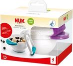 Miska dětská - S MAČKÁTKEM PUREE bílá s fialovou - Nuk - obrázek 3