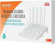Odkapávač na kojenecké lahve a savičky - UNIVERZAL bílý - Akuku - obrázek 3