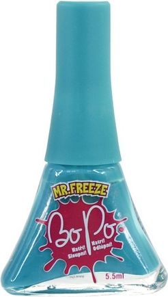 BO-PO lak na nehty tyrkysový s vůní mr freeze - obrázek 1