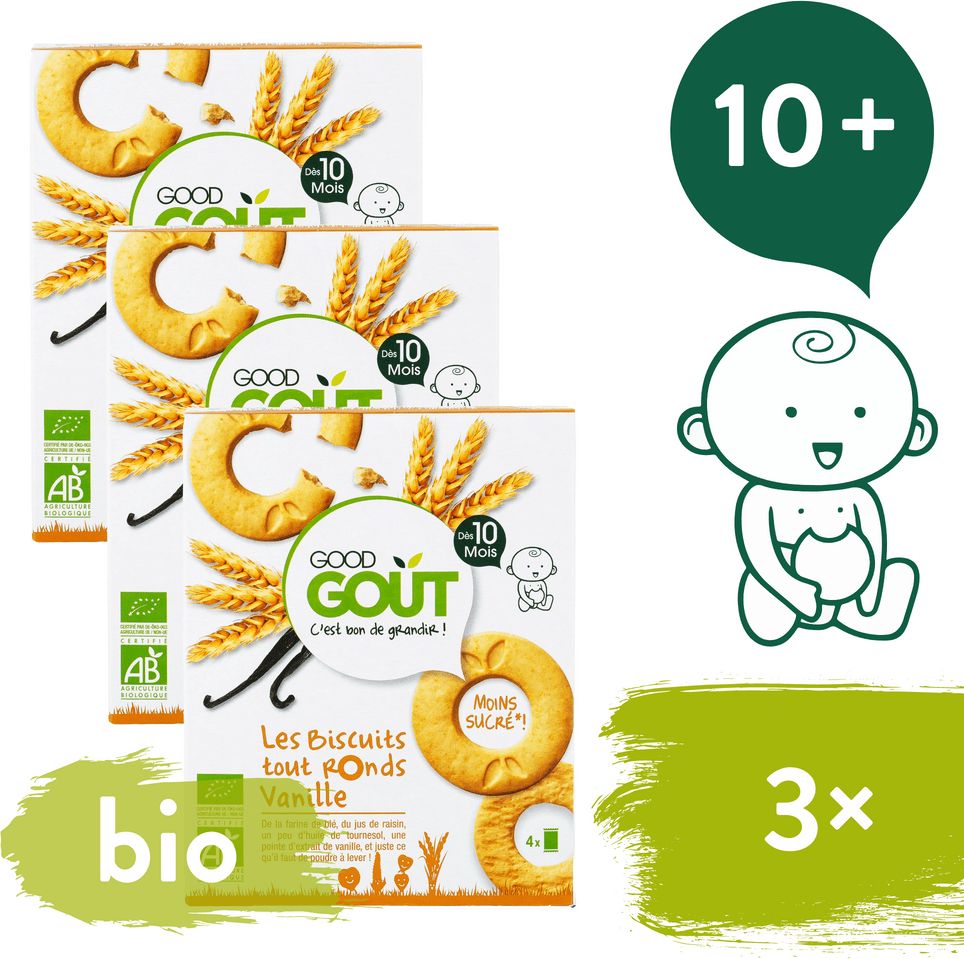 Good Gout BIO Vanilková kolečka 3x 80 g - obrázek 1