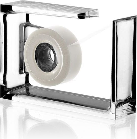 Lexon Stolní lepička ROLL-AIR, transparentní bílá - obrázek 1