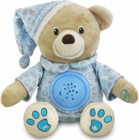 Plyšový medvídek s projektorem Baby Mix - modrý - obrázek 1