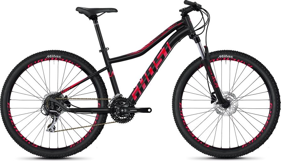 Ghost Lanao 3.7 AL W 27,5" - model 2020 Jet Black / Ruby Pink - M (17.5") - obrázek 1