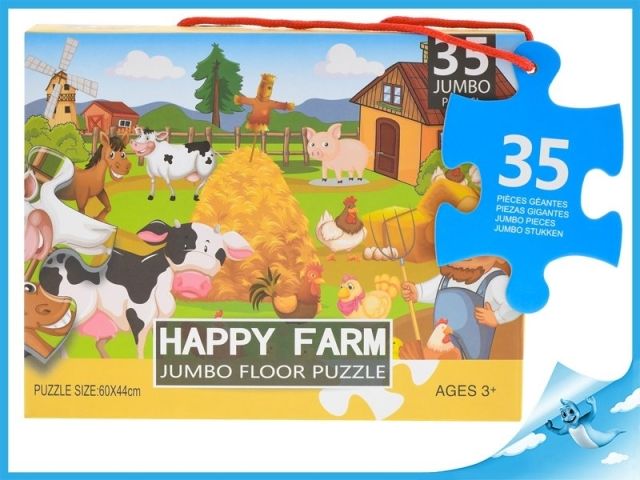 Puzzle farma 60x44cm 35dílků v krabičce - obrázek 1