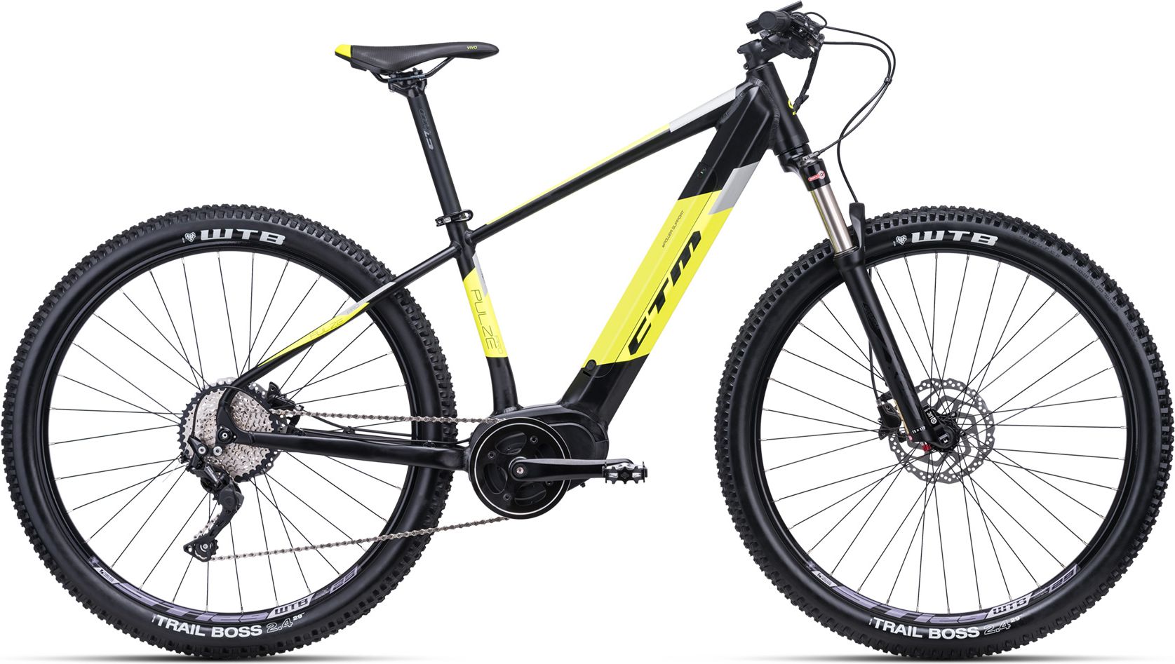Ctm Pulze Pro 29" matná černá / žlutá L 19" - obrázek 1