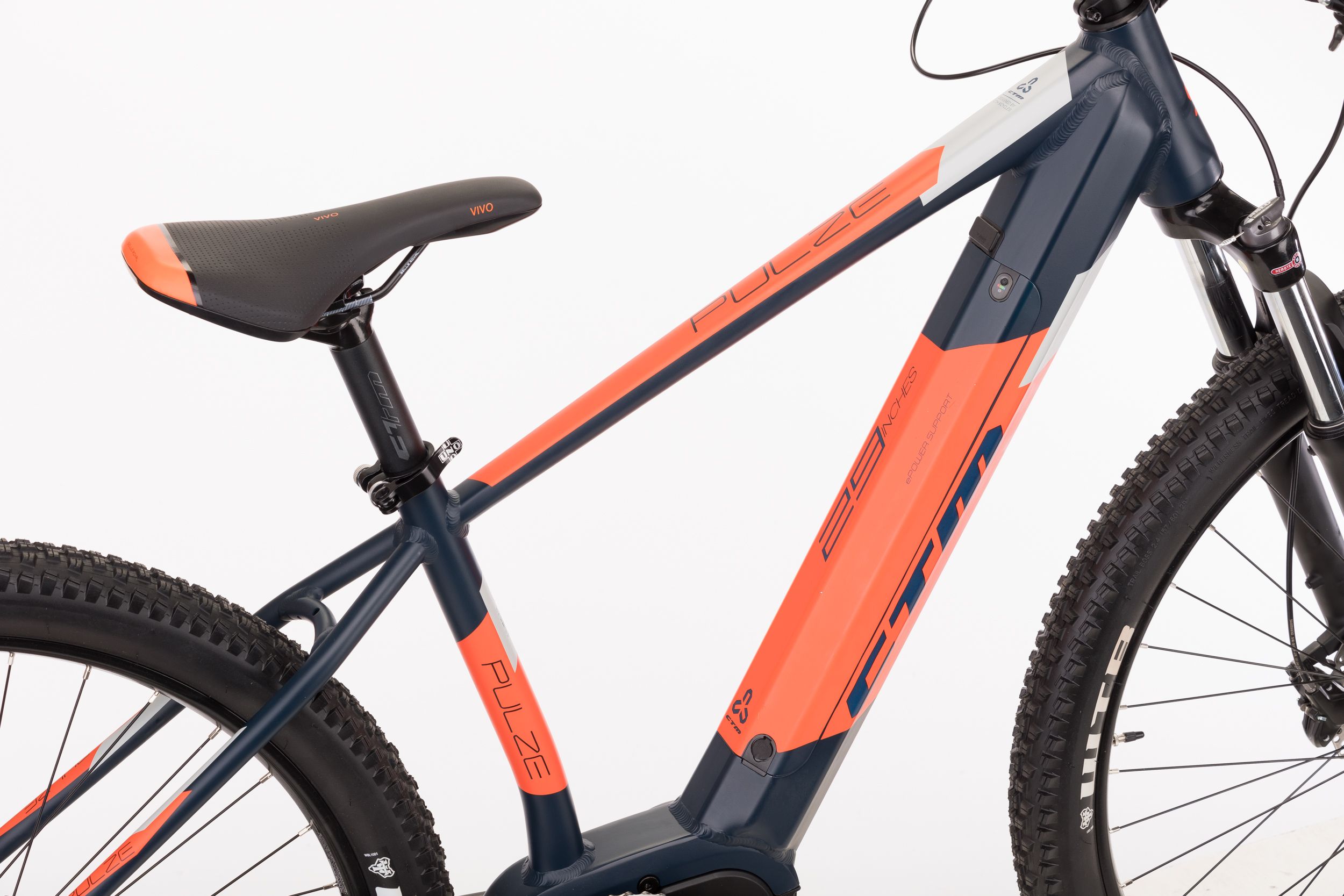 Ctm Pulze 29" matná petrolejová / oranžová L 19" - obrázek 2