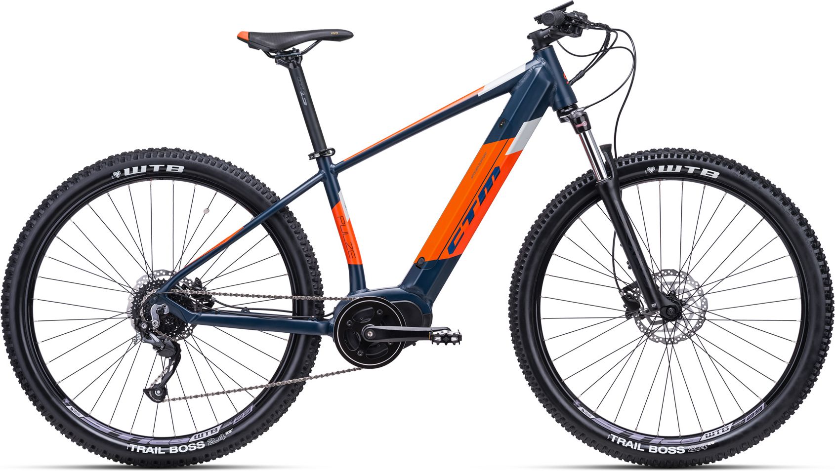Ctm Pulze 29" matná petrolejová / oranžová XL 21" - obrázek 1