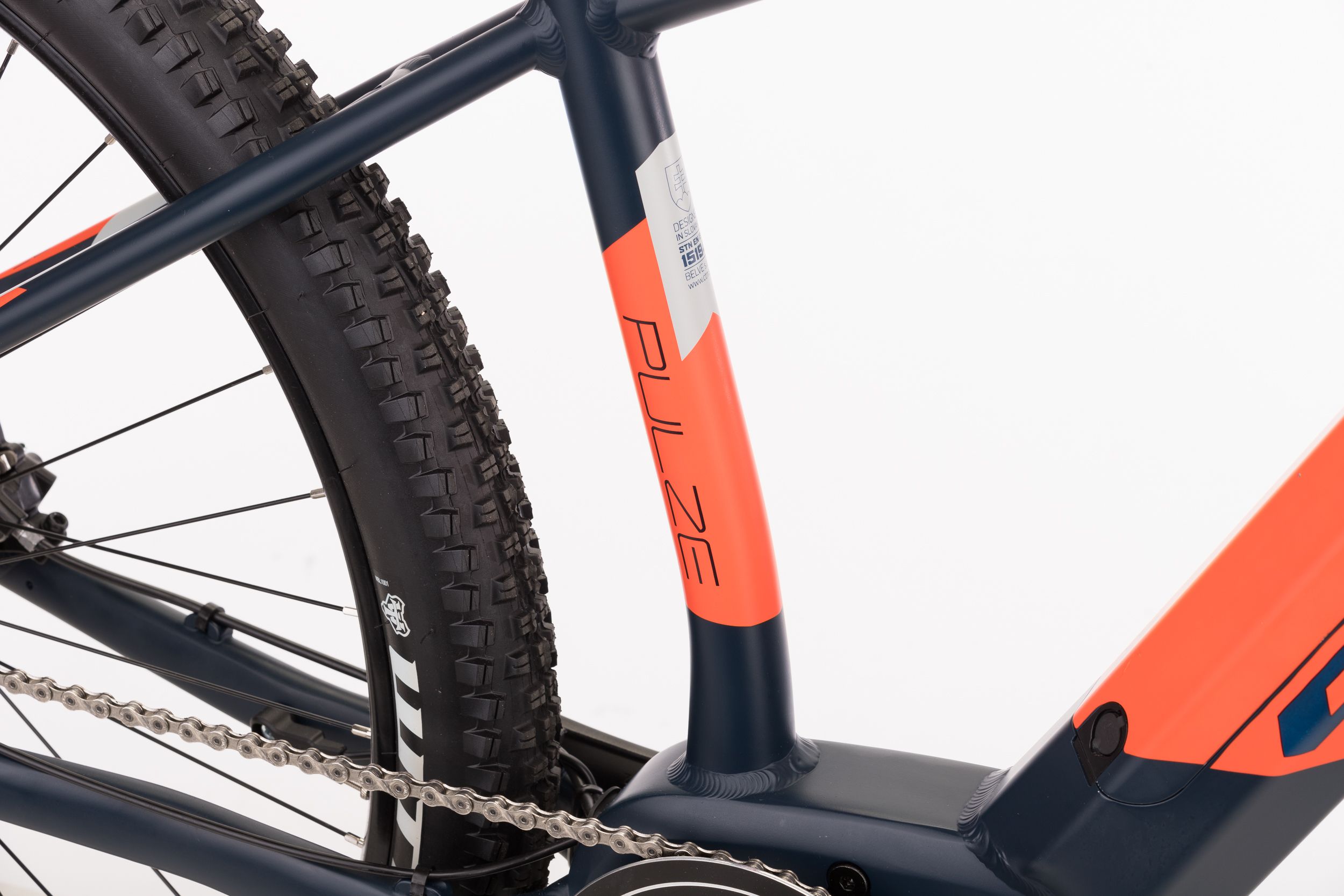 Ctm Pulze 29" matná petrolejová / oranžová XL 21" - obrázek 3