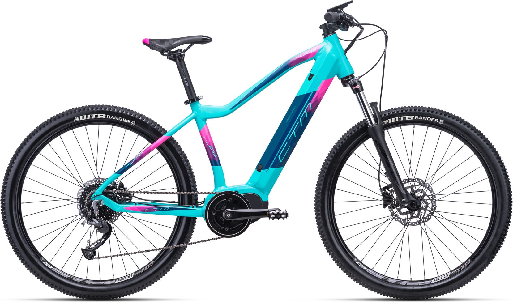 Ctm Ruby 27,5" matná tyrkysová / růžová L 18" - obrázek 1