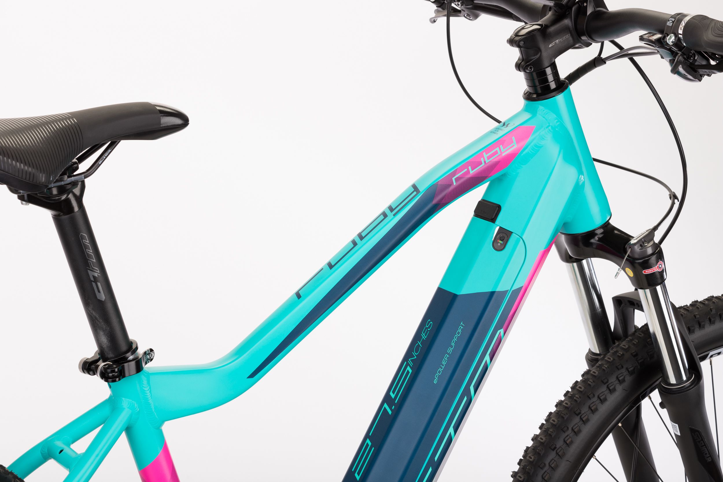 Ctm Ruby 27,5" matná tyrkysová / růžová L 18" - obrázek 9