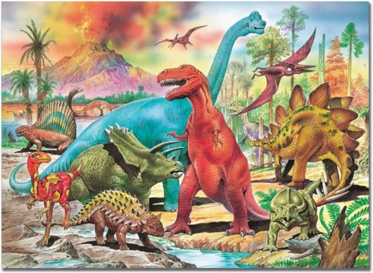 EDUCA Puzzle Dinosauři 100 dílků - obrázek 1