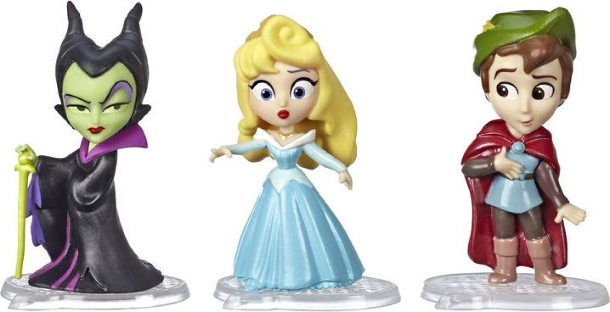 Hasbro Disney Princess Mini princezna trojbalení Aurora, princ Filip a Zloba - obrázek 1