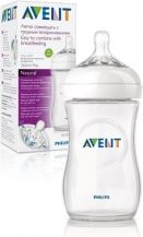 Lahev kojenecká antikoliková - AVENT NATURAL průhledná - 260ml - obrázek 1