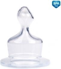 Náhradní savička ke kojenecké lahvi 2ks - CANPOL silikonová anatomická - kaše - obrázek 1