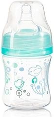 Lahev kojenecká se širokým hrdlem BabyOno - PTÁČCI s mátovou - 120ml - obrázek 1