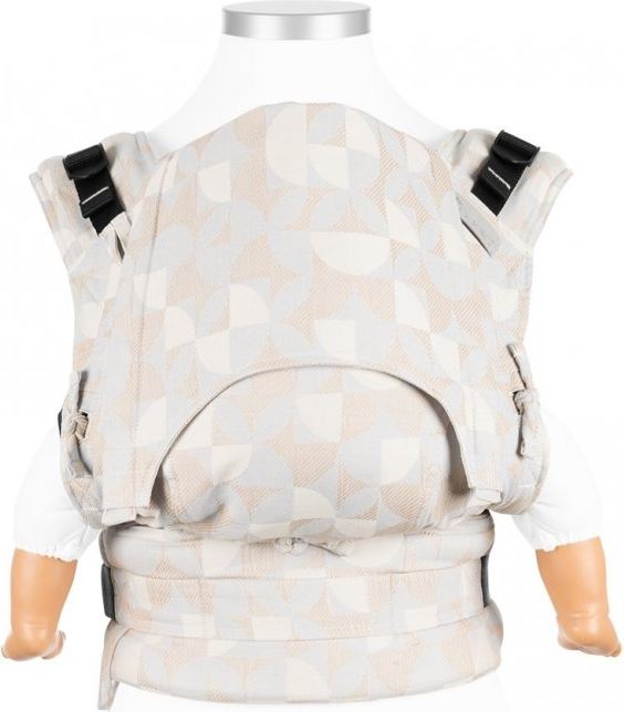 Fidella Fly Tai - Mei Tai BABY SIZE Kaleidoskope beige blue  – light blue  + dárek - obrázek 1