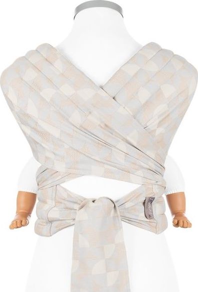 Fidella Fly Tai - Mei Tai BABY SIZE Kaleidoskope beige blue  – light blue  + dárek - obrázek 2