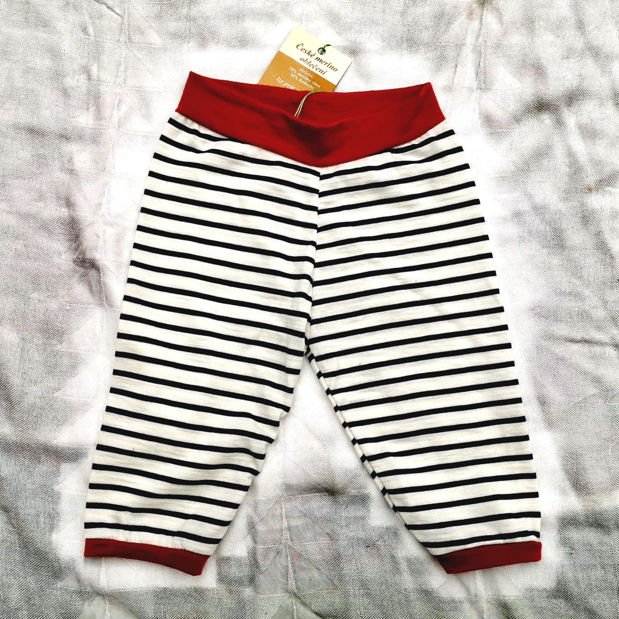 MERINO/hedvábí capri kraťasy (80/86/92) - obrázek 1