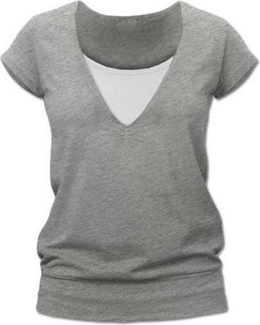 Jožánek kojící tričko KARLA - šedý melír - S/M - obrázek 1