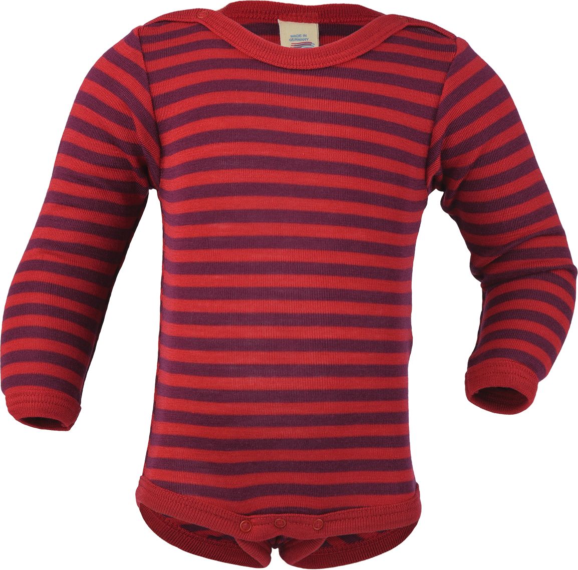Merino/hedvábí body Engel - cherry - 62/68 - obrázek 1