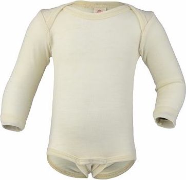 Merino/hedvábí body Engel - natural - 86/92 - obrázek 1