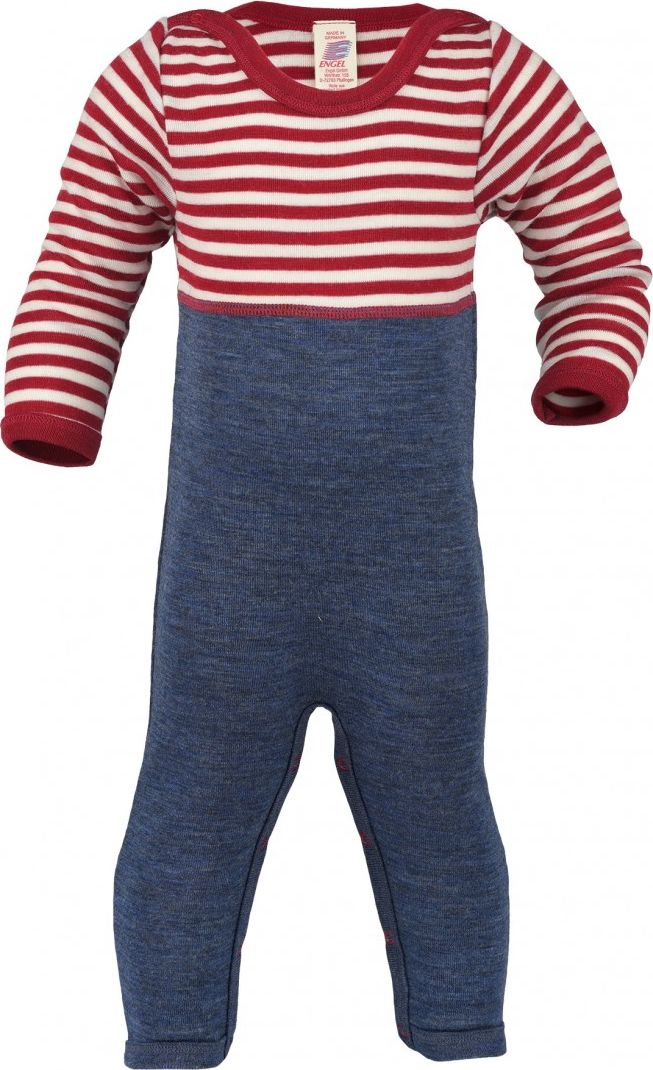 Merino overal Engel - cherry/natural - 74/80 - obrázek 1