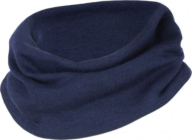 Merino/hedvábí nákrčník Engel - tmavě modrý - obrázek 1