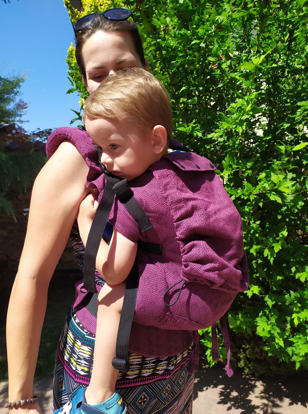 Nosítko Jožánek Toddler (Dan) - malinové - obrázek 1