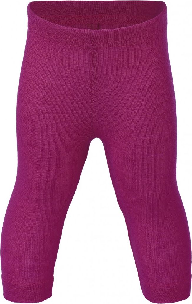 Merino/hedvábí legíny Engel - raspberry - 98/104 - obrázek 1