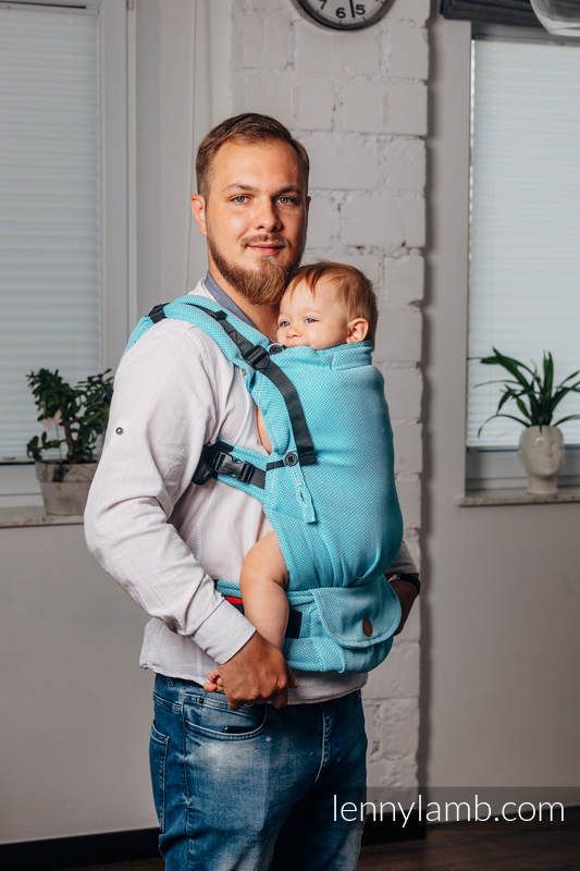 LennyUpgrade Basic Line - LITTLE HERRINGBONE TURQUOISE + dárek - obrázek 1