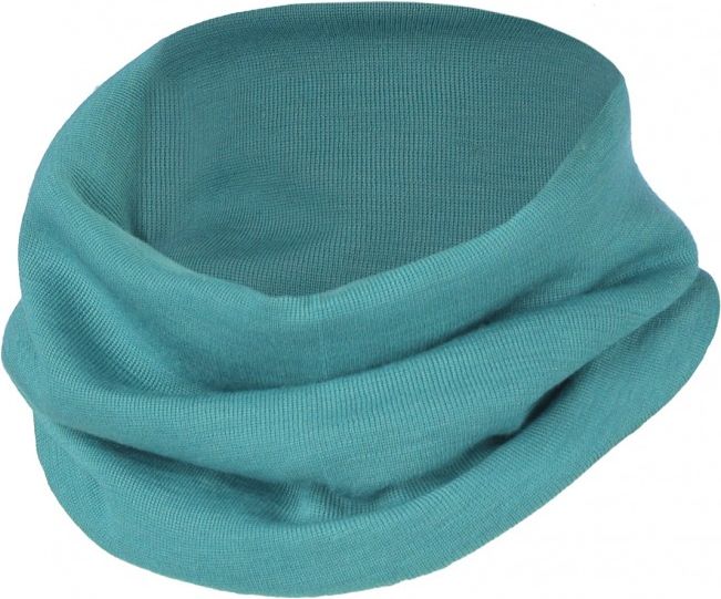 Merino/hedvábí nákrčník Engel - ledově modrý - obrázek 1