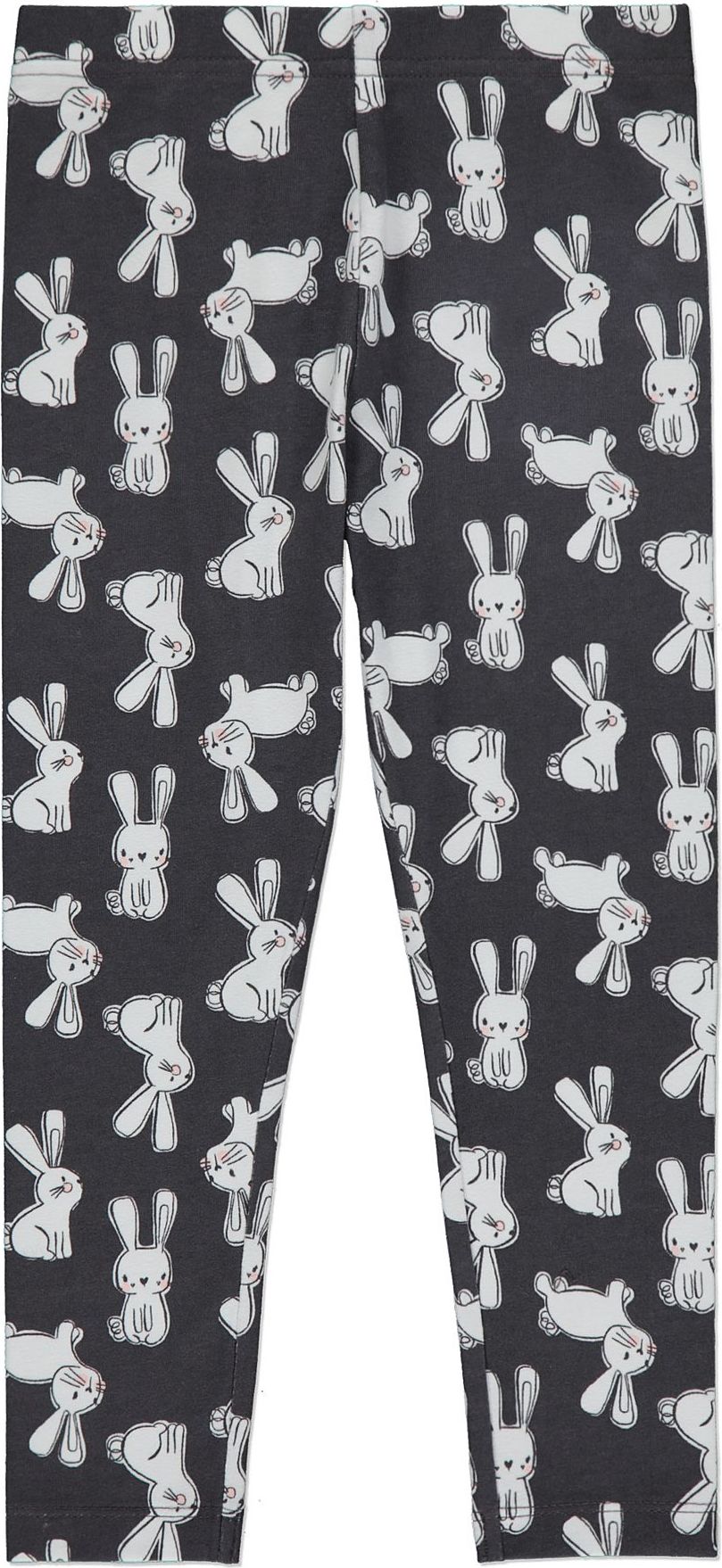 Dívčí šaty a legíny GEORGE, růžové, motiv zajíček Velikost: 110 - 116cm (5 - 6 let) - obrázek 3