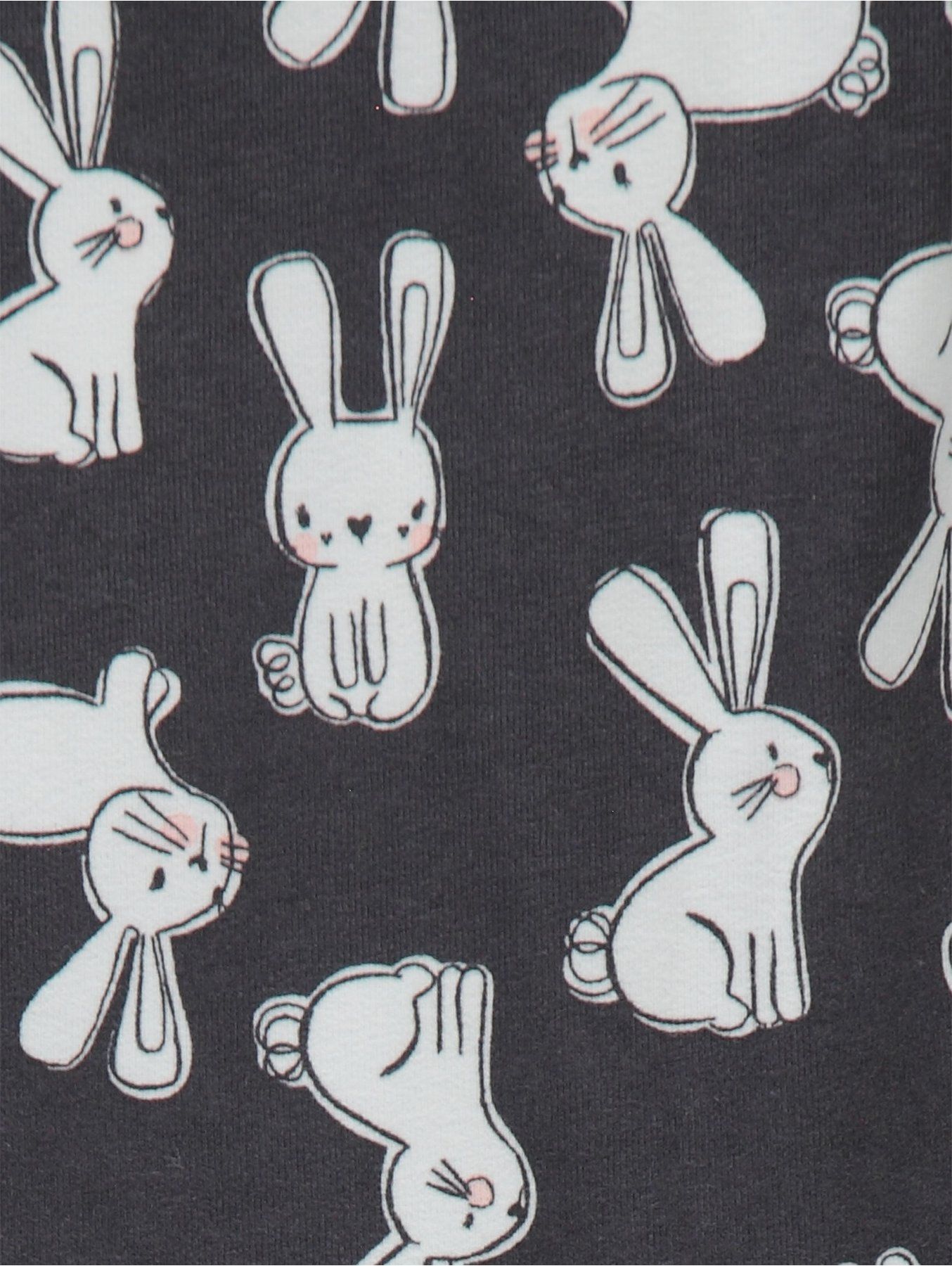 Dívčí šaty a legíny GEORGE, růžové, motiv zajíček Velikost: 110 - 116cm (5 - 6 let) - obrázek 5