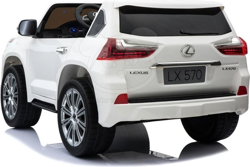 Elektrické autíčko Lexus LX570 - lakované červené - obrázek 4