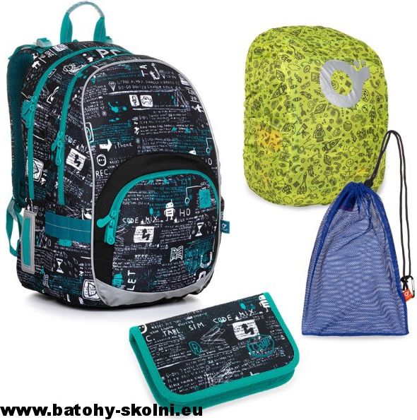 Školní batoh 4 dílný set KIMI 20021 B Large Topgal - obrázek 1
