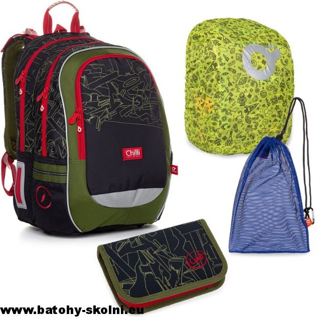 Školní batoh 4 dílný set CODA 20020 B Large Topgal - obrázek 2