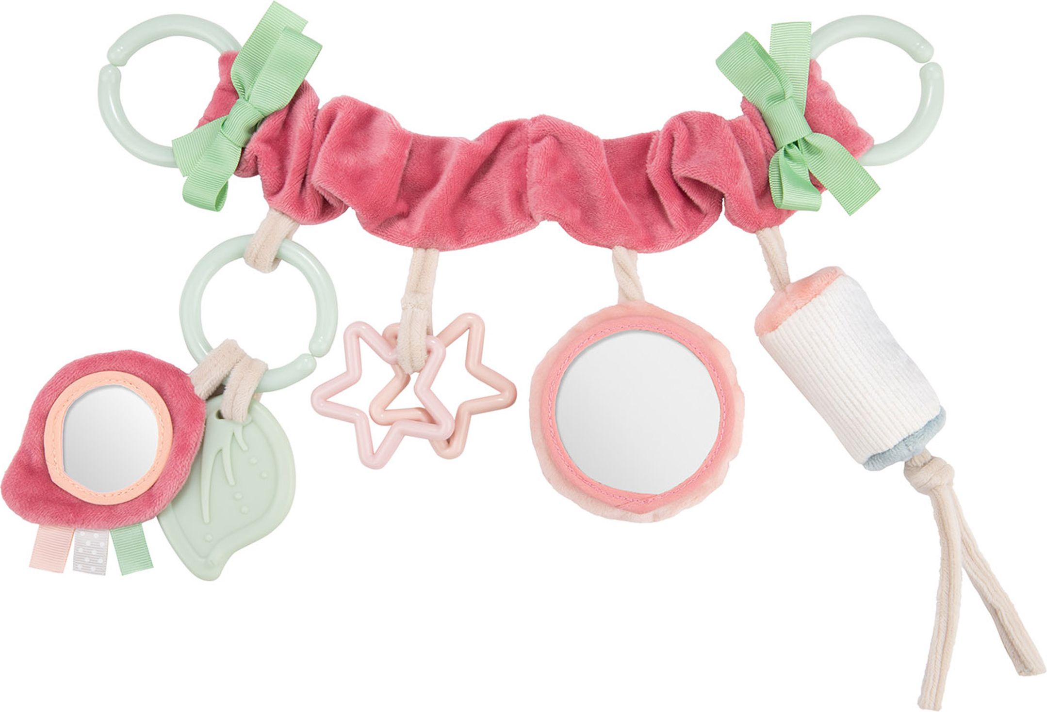 Canpol babies Závěsná hračka na kočárek/autosedačku Pastel Friends růžová - obrázek 1