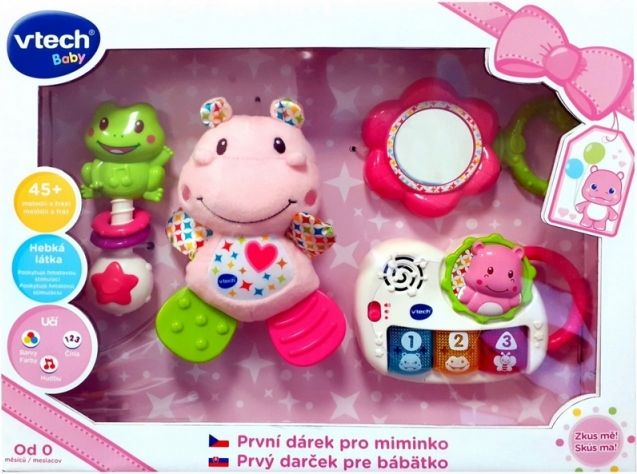 Vtech První dárek pro miminko CZ - růžový - obrázek 1