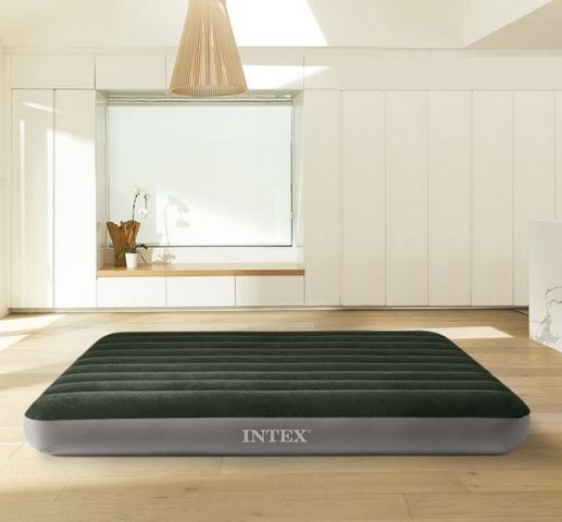 Intex 64763 Nafukovací postel Dura-Beam Queen Downy 152 x 203 x 25 cm s nožní pumpou - obrázek 7