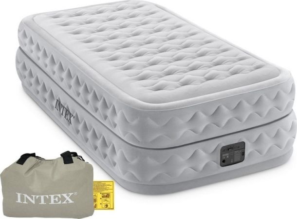 Intex 64488 Nafukovací postel Dura-Beam Twin Supreme 99 x 191 x 51 cm s elektrickou pumpou - obrázek 1