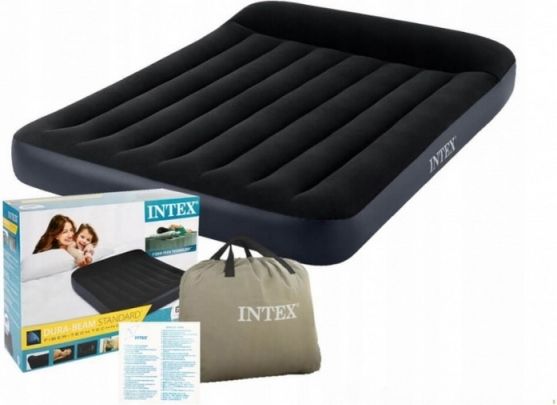 Intex 64148 Nafukovací postel Dura Beam Full Standard 137 x 191 x 25 cm se zvednutým podhlavníkem a zabudovanou pumpou - obrázek 2