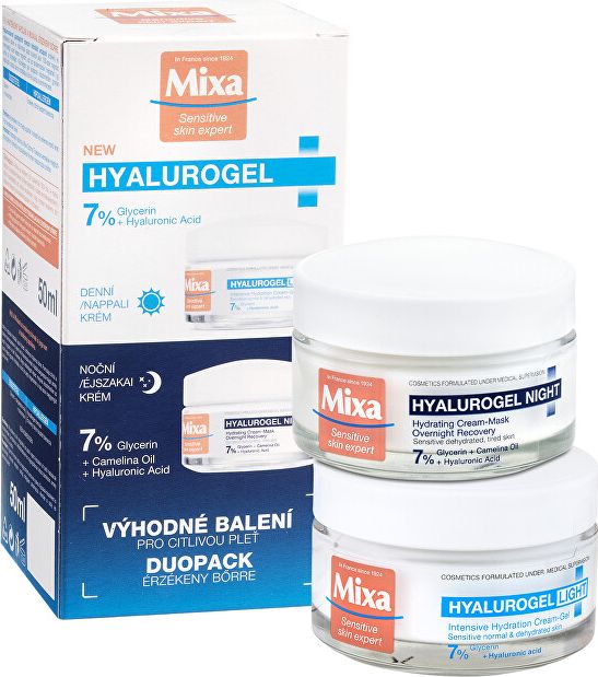Mixa Kosmetická sada pleťové péče Hyalurogel Duopack 2 x 50 ml - obrázek 1